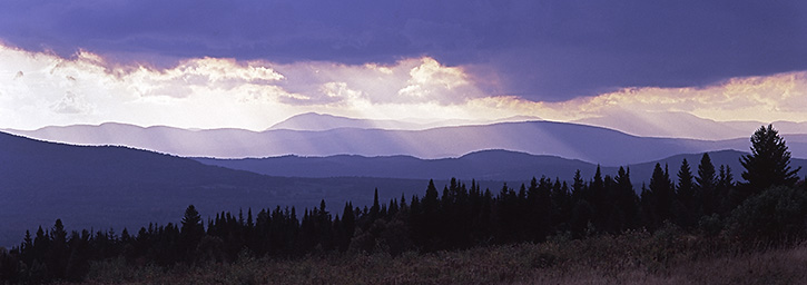 Sunlight Streaming Through the Clouds, NH